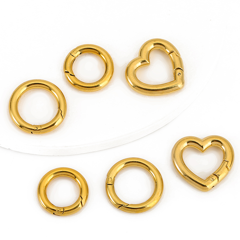 Daith Heart Ring - Fermoirs en acier inoxydable, 2 pièces,