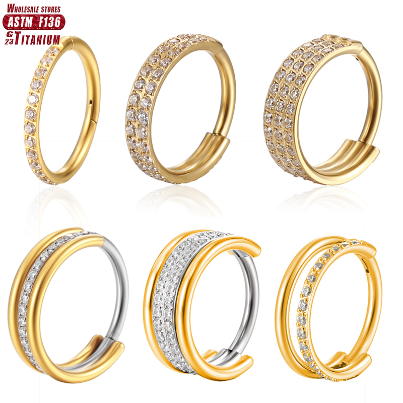 Body Jewelry Implants - Boucles d'oreilles sans couture en titane