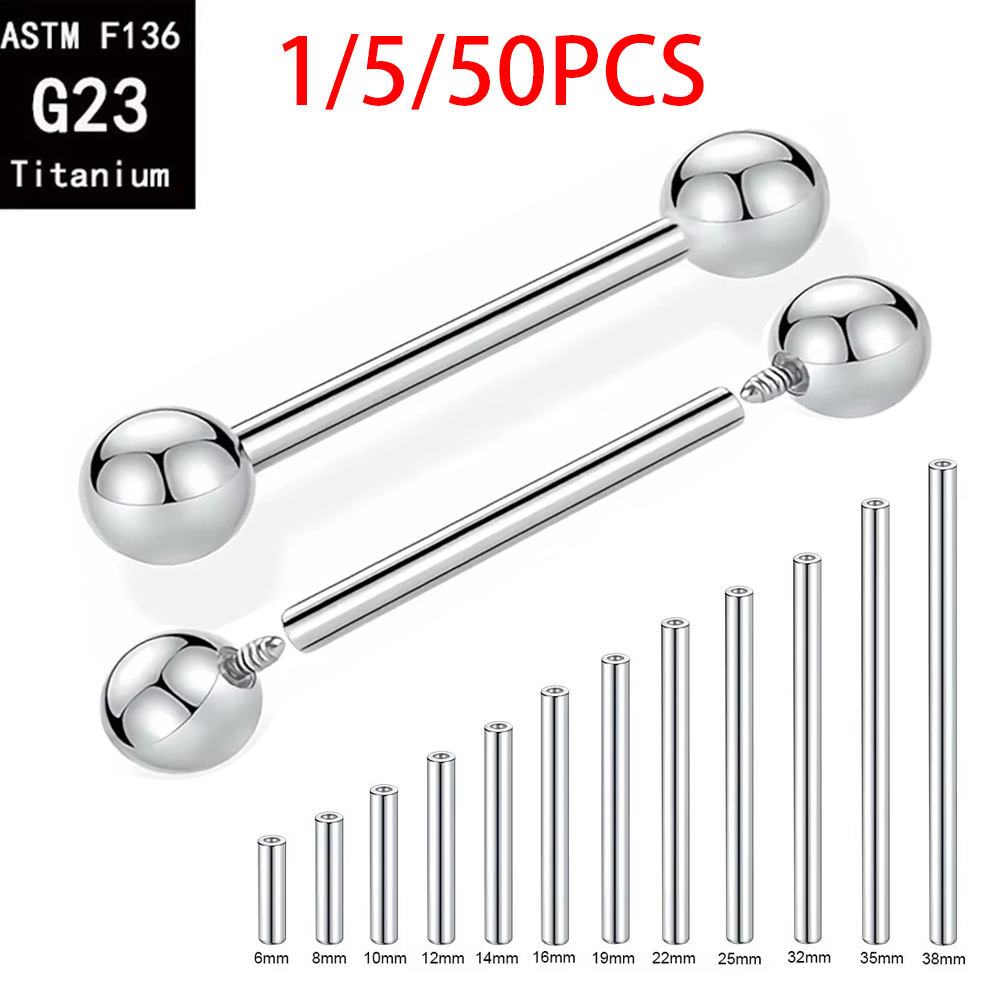 Body Jewelry Implants - 1/5/50 PIÈCES ASTM F136 Titane de