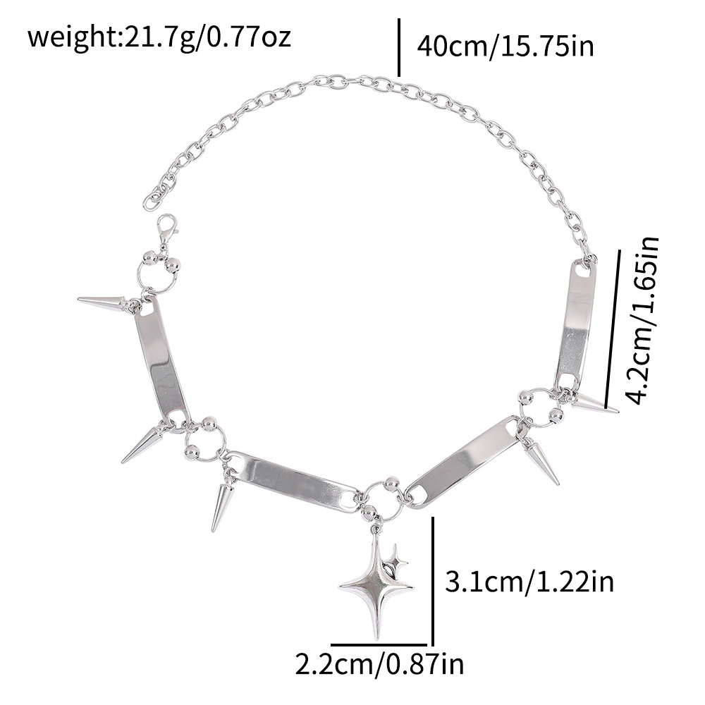 Collier ras du cou riveté Punk - Daith Heart Ring avis et prix