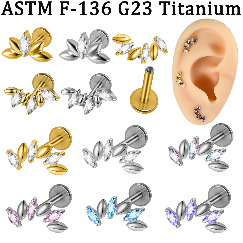 5-1PCs CZ 5/6 Marquise Lip Lab - Body Jewelry Implants avis et prix