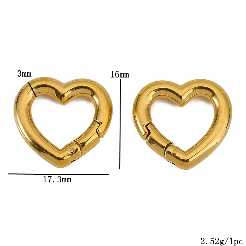 Fermoirs en acier inoxydable,  - Daith Heart Ring avis et prix