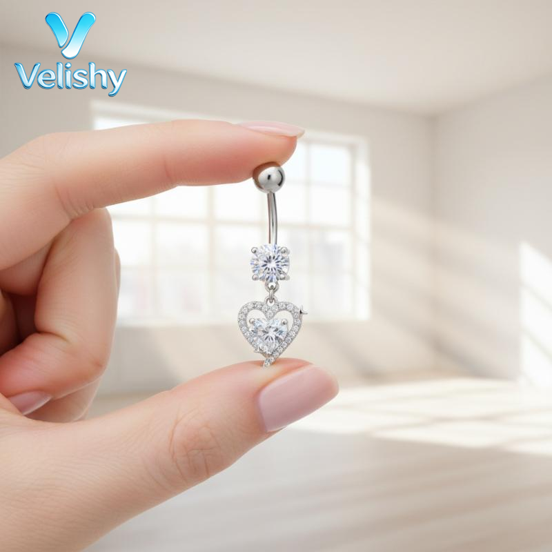 Anneau de nombril en acier chi - Body Jewelry Belly Button Rings avis et prix