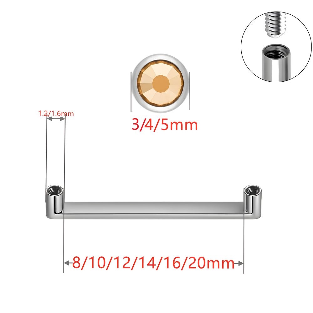 Piercing de surface en titane  - Body Jewelry Implants avis et prix