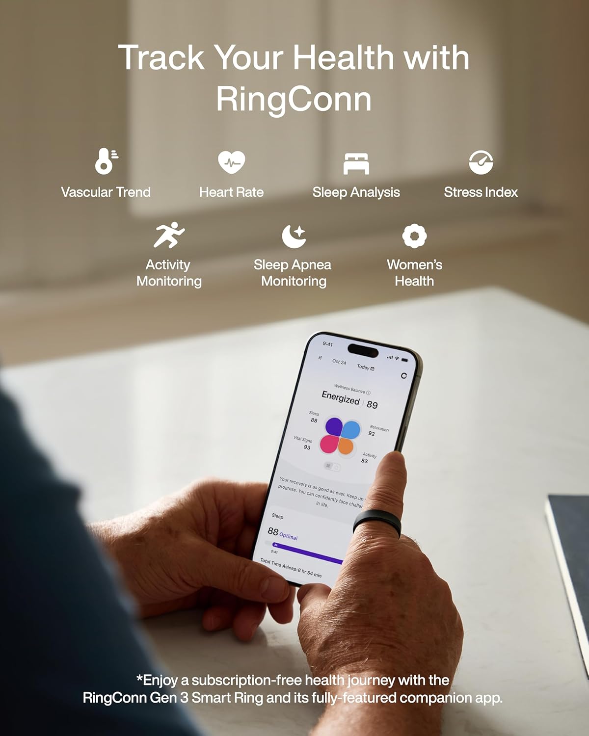 Anneau intelligent RingConn Ge - Daith Heart Ring avis et prix