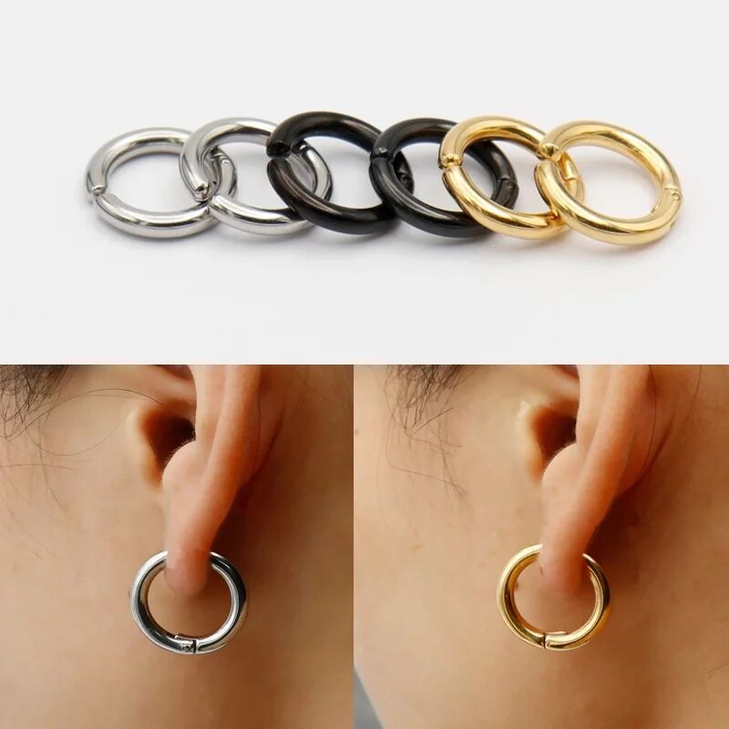 2/6 pièces fausses boucles d'o - Body Jewelry Cartilage Earrings avis et prix