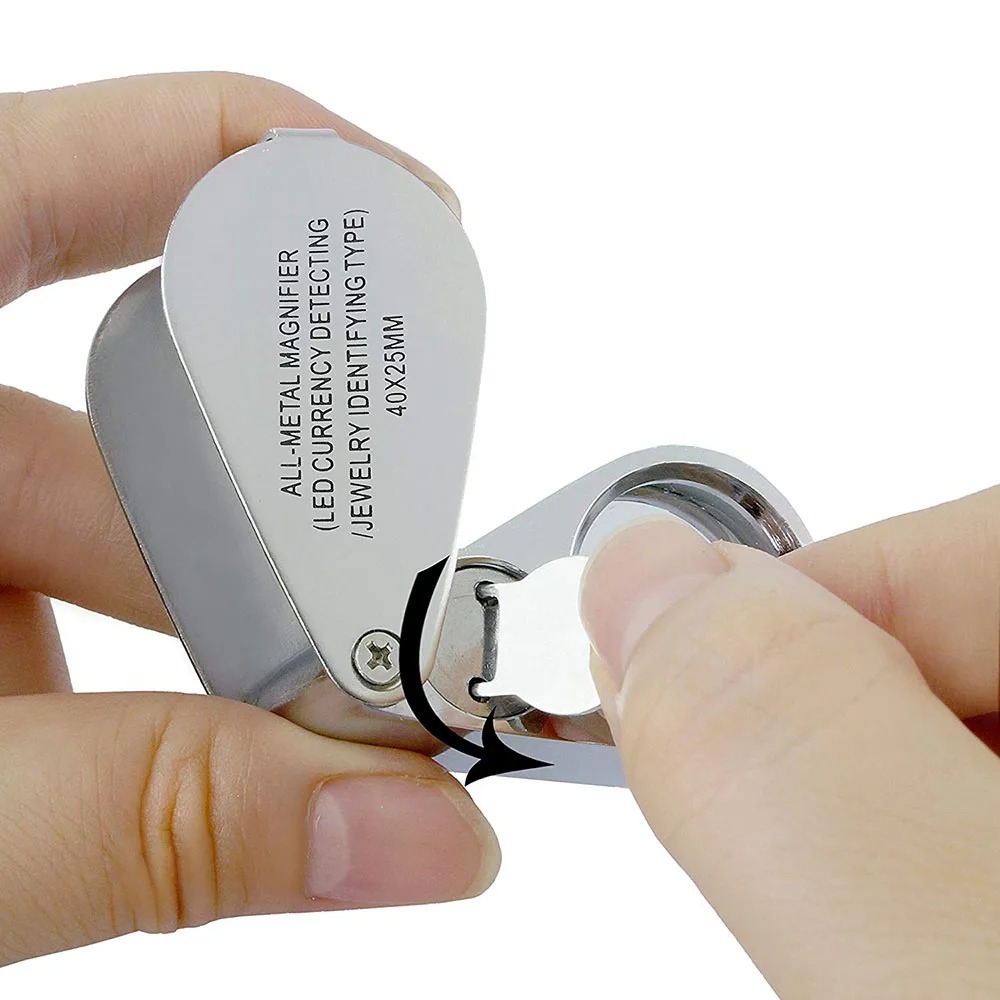 Loupe éclairée 40X avec lumièr - Body Jewelry Repair avis et prix