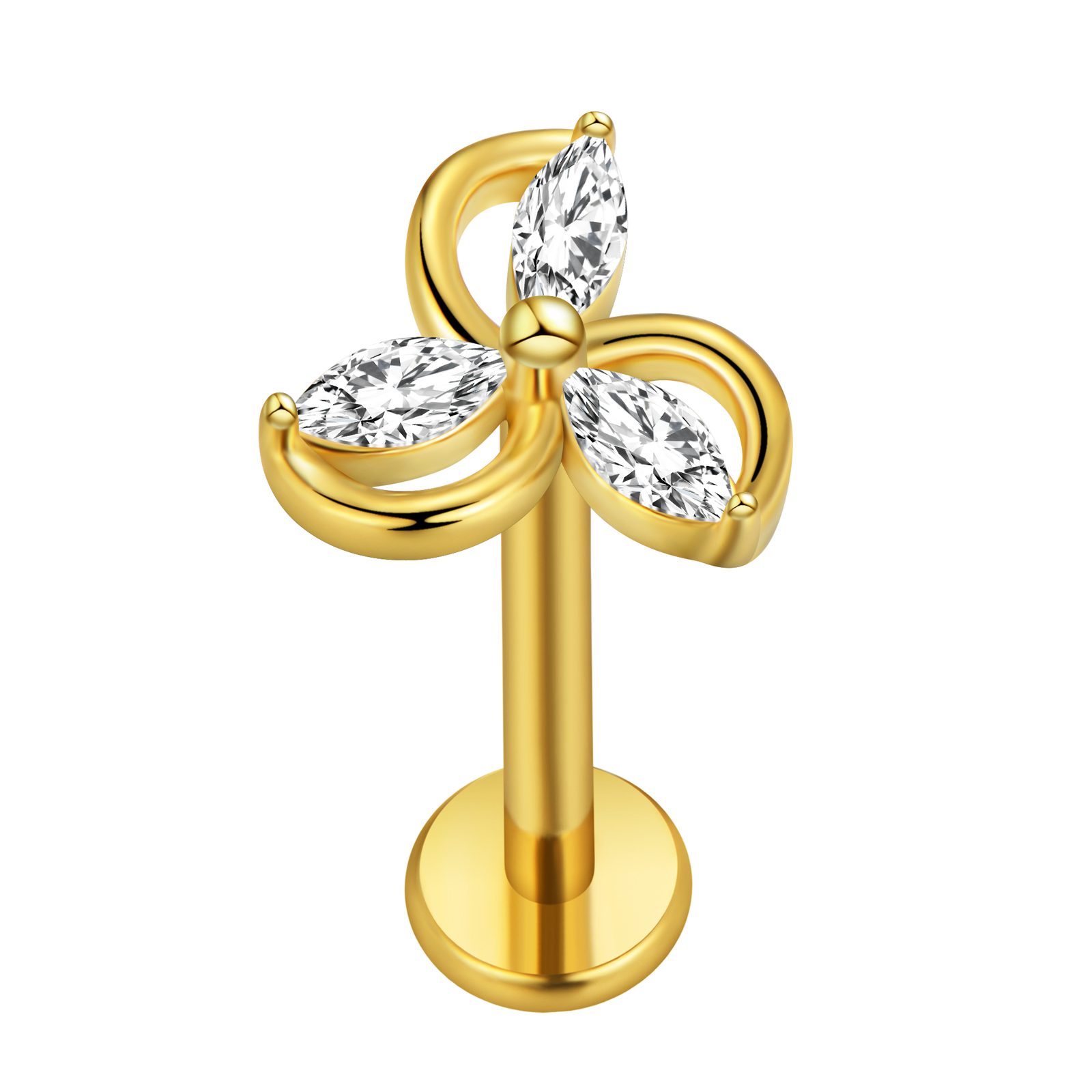 Feuille d'érable Labret Pierci - Body Jewelry Cartilage Earrings avis et prix