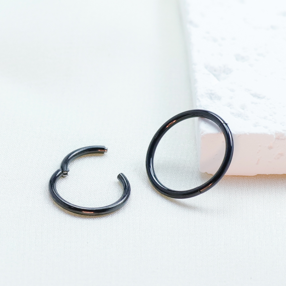 F136 titane Piercing noir nez  - Body Jewelry Implants avis et prix