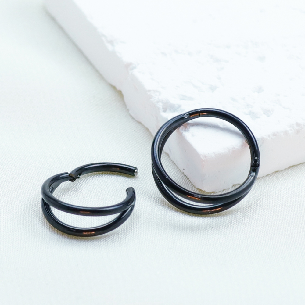 F136 titane Piercing noir nez  - Body Jewelry Implants avis et prix