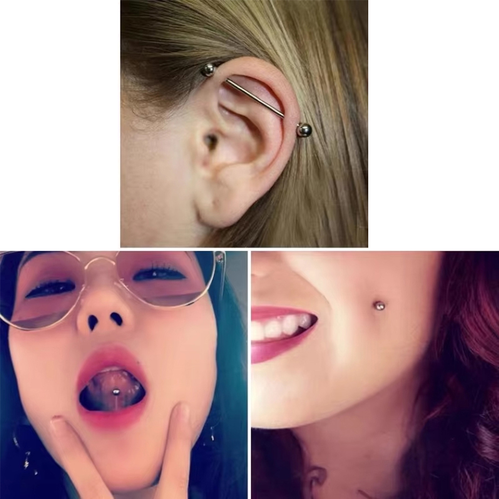 Lot de 2 barres droites en tit - Body Jewelry Implants avis et prix