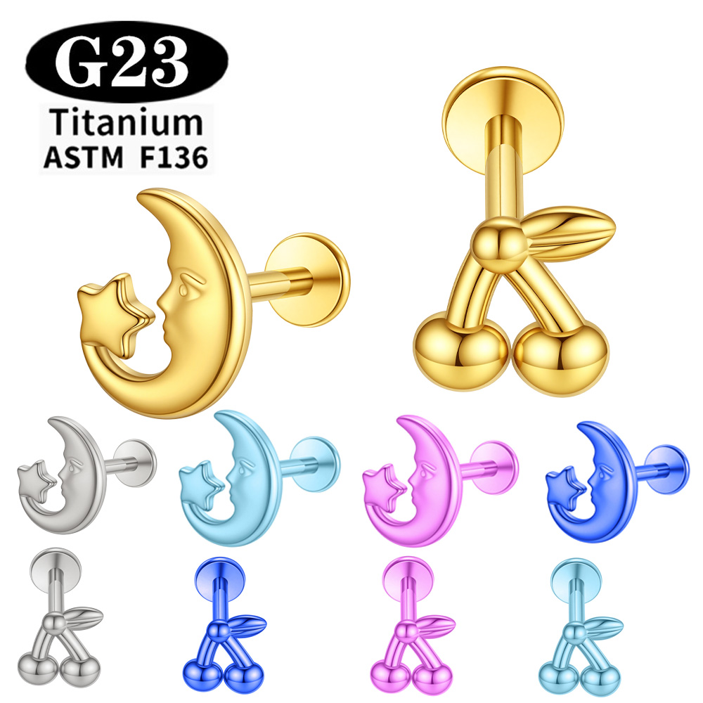 Labret en titane anodisé de qu - Body Jewelry Implants avis et prix