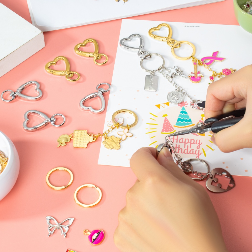 10 pièces Mousquetons en métal - Daith Heart Ring avis et prix