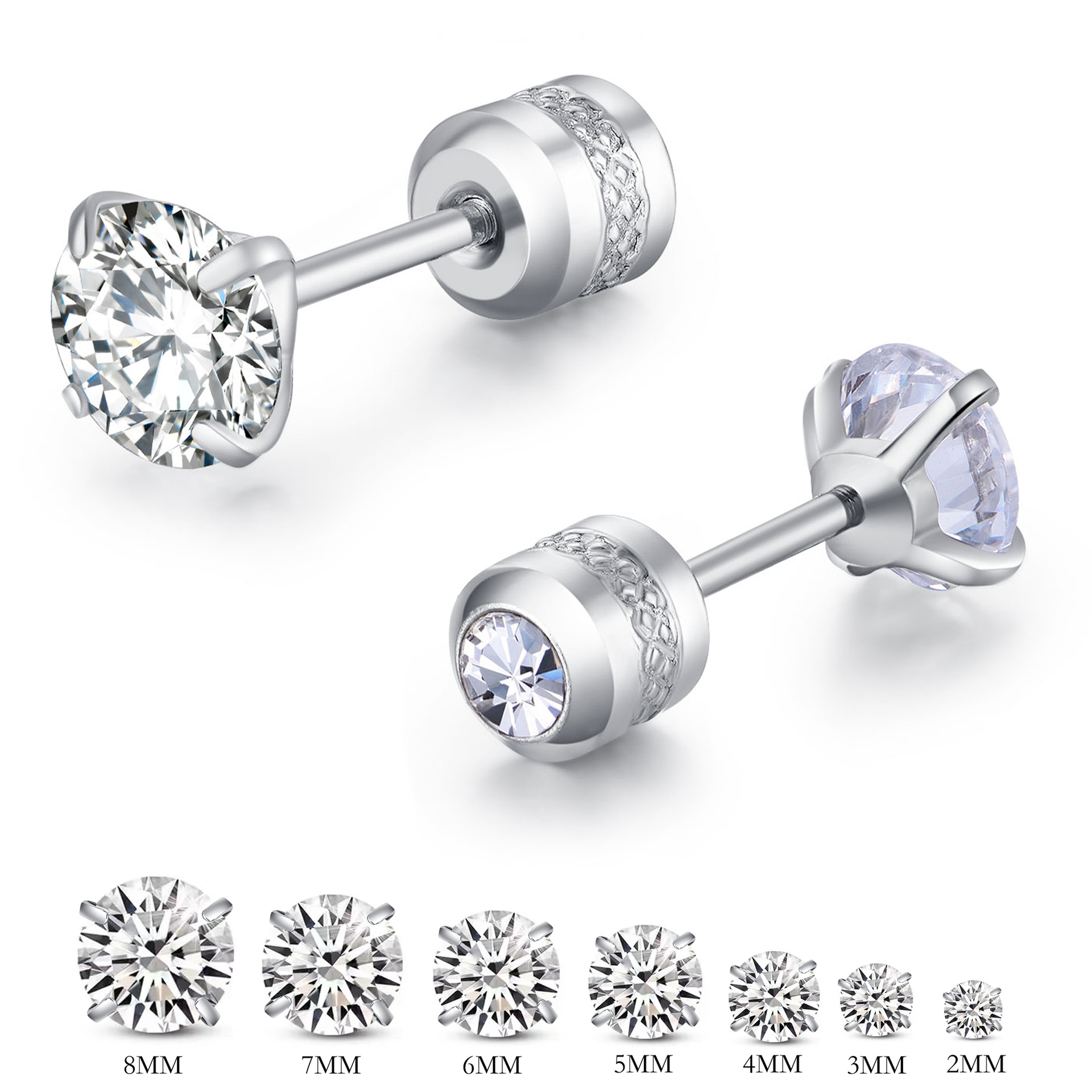 2 pièces en acier inoxydable M - Body Jewelry Cartilage Earrings avis et prix